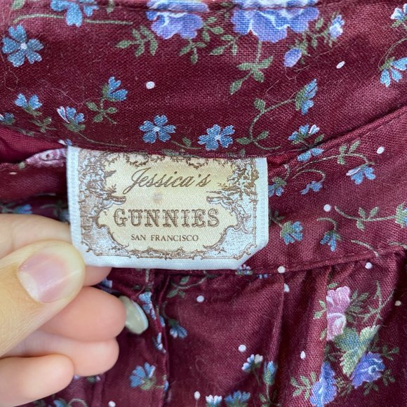 Gunne Sax Jessica's Gunnies maroon skirt - Picture 10 of 10